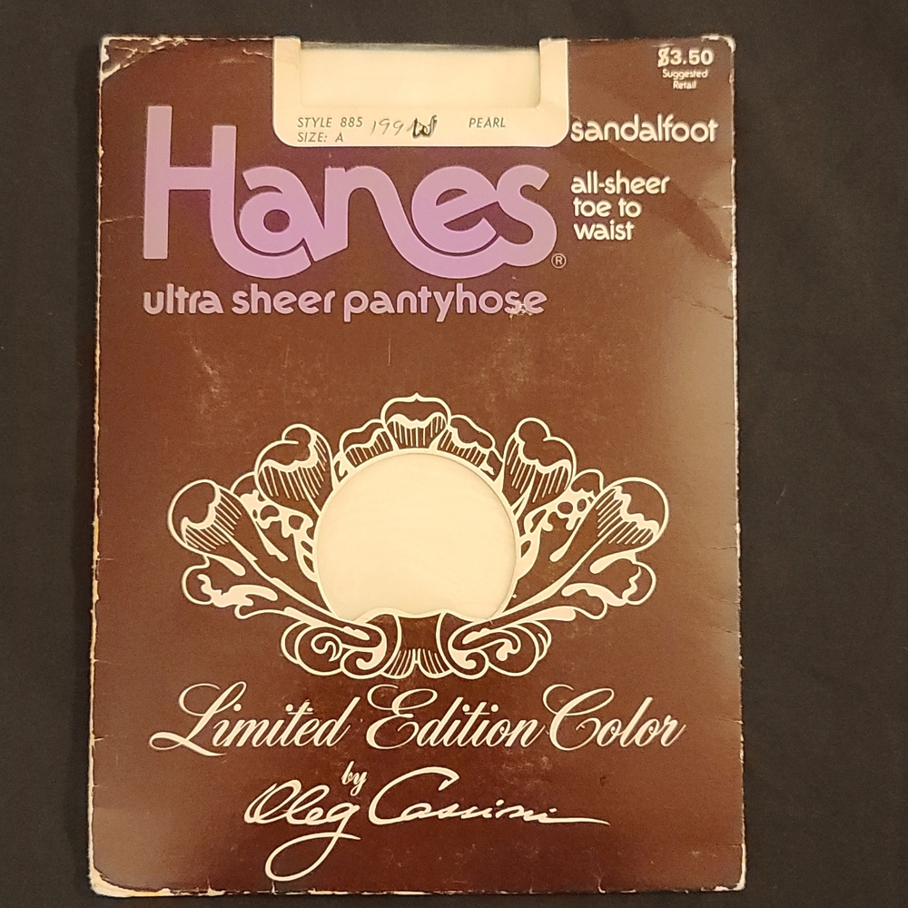Vintage Hanes Pantyhose-Limited Edition Color by Oleg Cassini